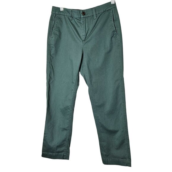 J. Crew High-Rise Girlfriend Chino Pants Size 6P Green Sping 2024 Trouser Work - Picture 1 of 12